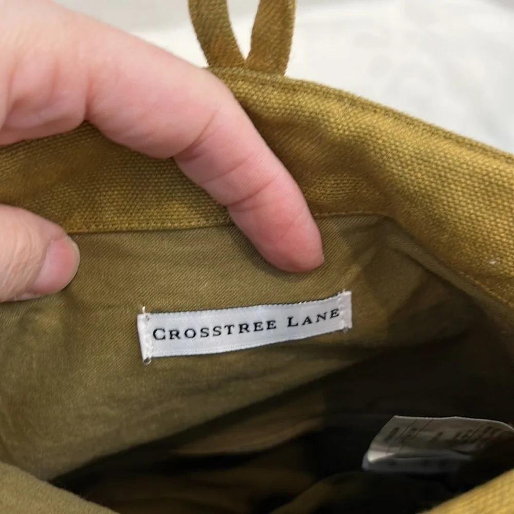 Crosstree lane cotton purse with twisted crossbody strap very boho